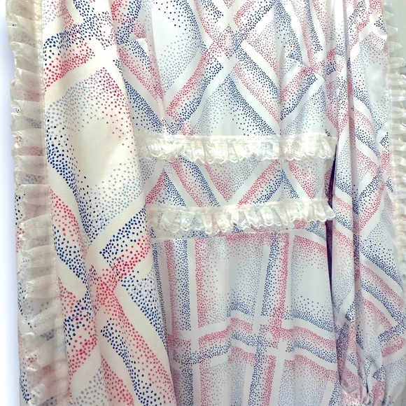 Vintage 60s/70s pastel abstract maxi girls dress - Picture 4 of 7